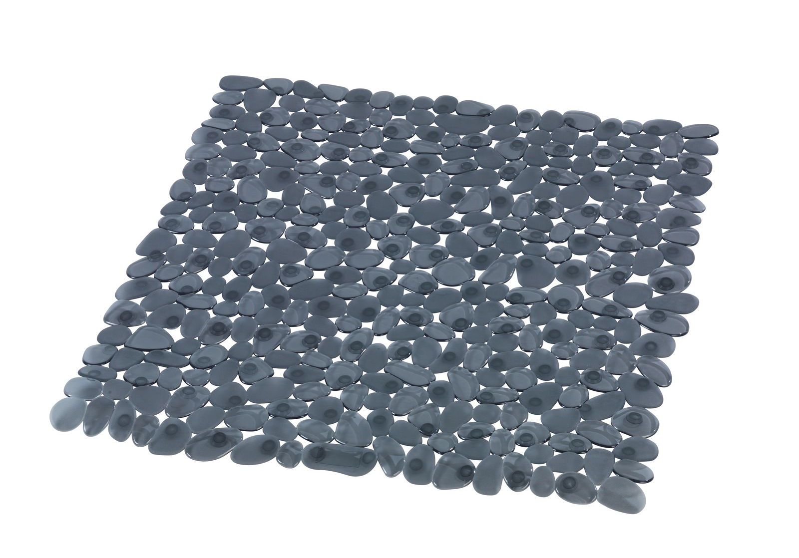 Duscheinlage Paradise Anthrazit in Steinoptik, schräg von oben fotografiert