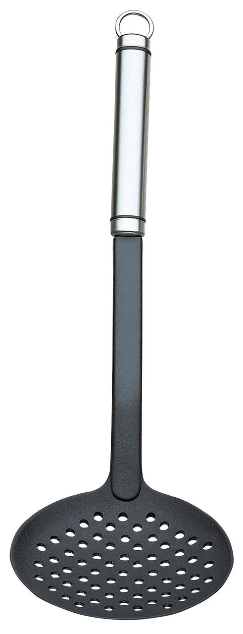 Justinus Schaumlöffel TWINLINE Schaumlöffel TwinLine aus Edelstahl und Kunststoff, Vorderansicht