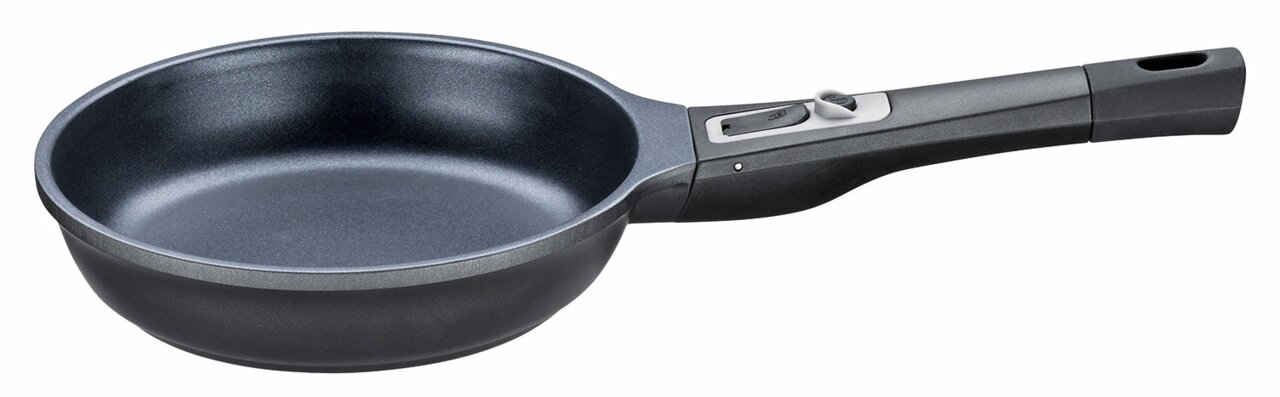 KÜCHENPROFI Bratpfanne 24cm MILANO Bratpfanne Milano 24cm in seitlicher Perspektive mit abnehmbarem Griff