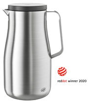 Isolierkanne Studio aus Edelstahl, seitliche Perspektive, Gewinner des Red Dot Awards 2020