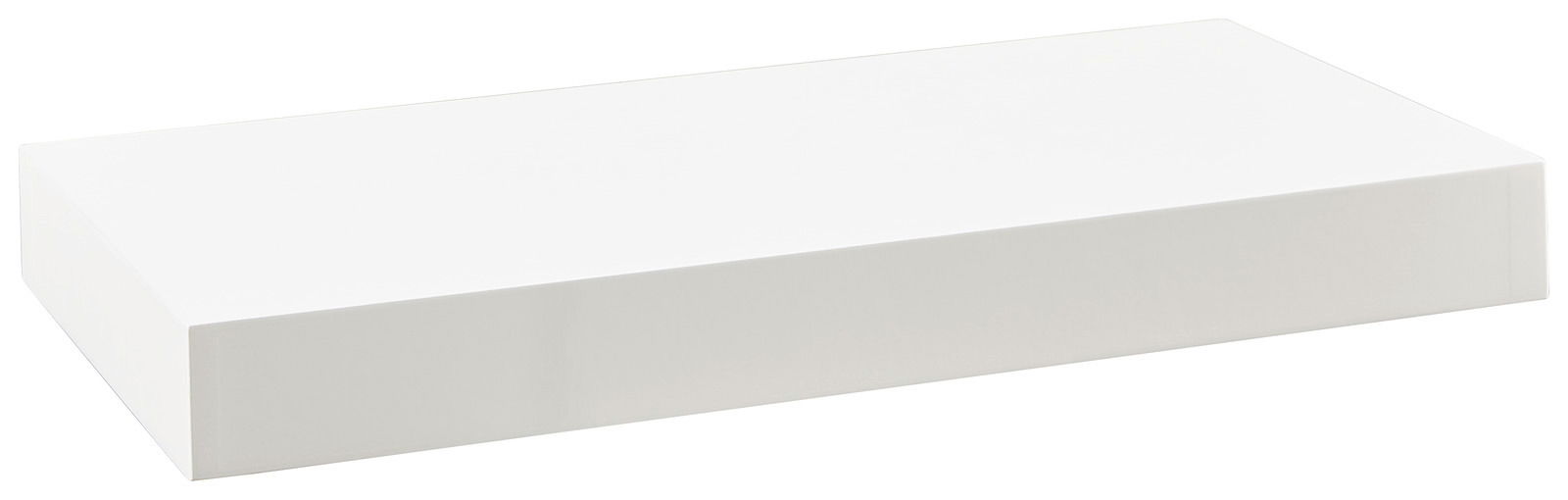 Weißes Wandboard in rechteckiger Form, seitliche Perspektive