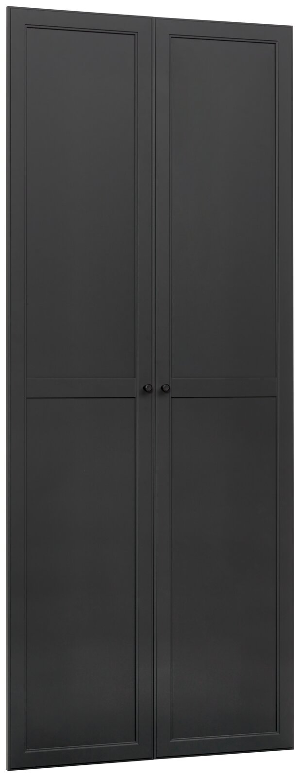 Carryhome Tür-Set MILLY Schwarzes Tür-Set mit zwei Türen, frontale Ansicht