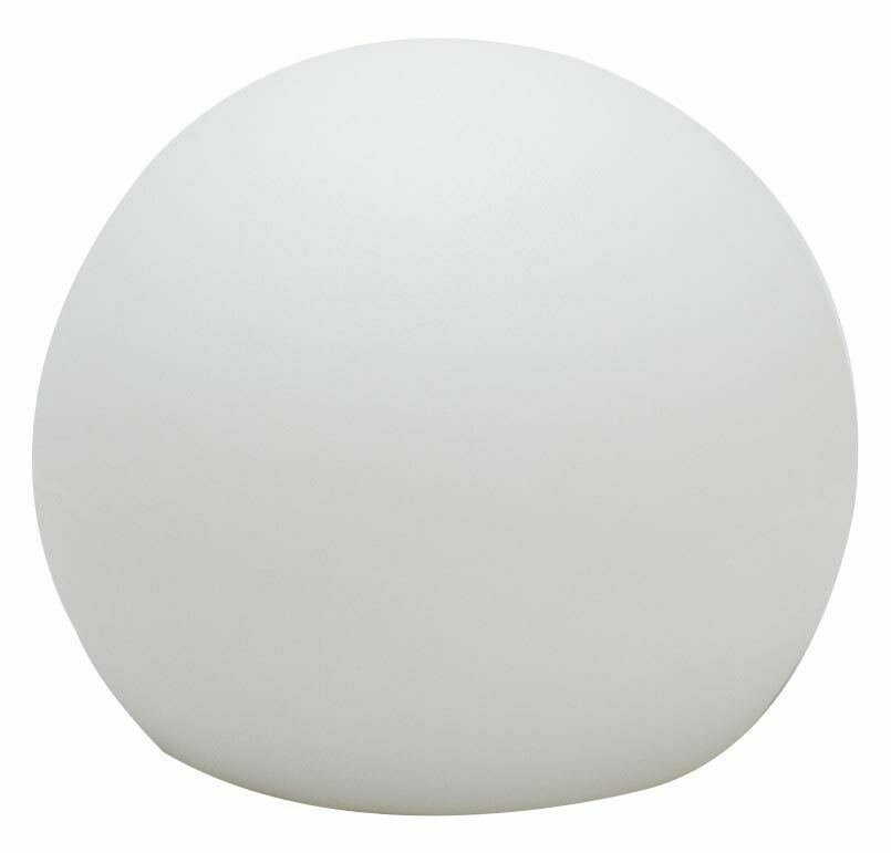 New Garden LED-Kugelleuchte BULY Weiße LED-Kugelleuchte Buly 20 mit Kabel, seitliche Perspektive