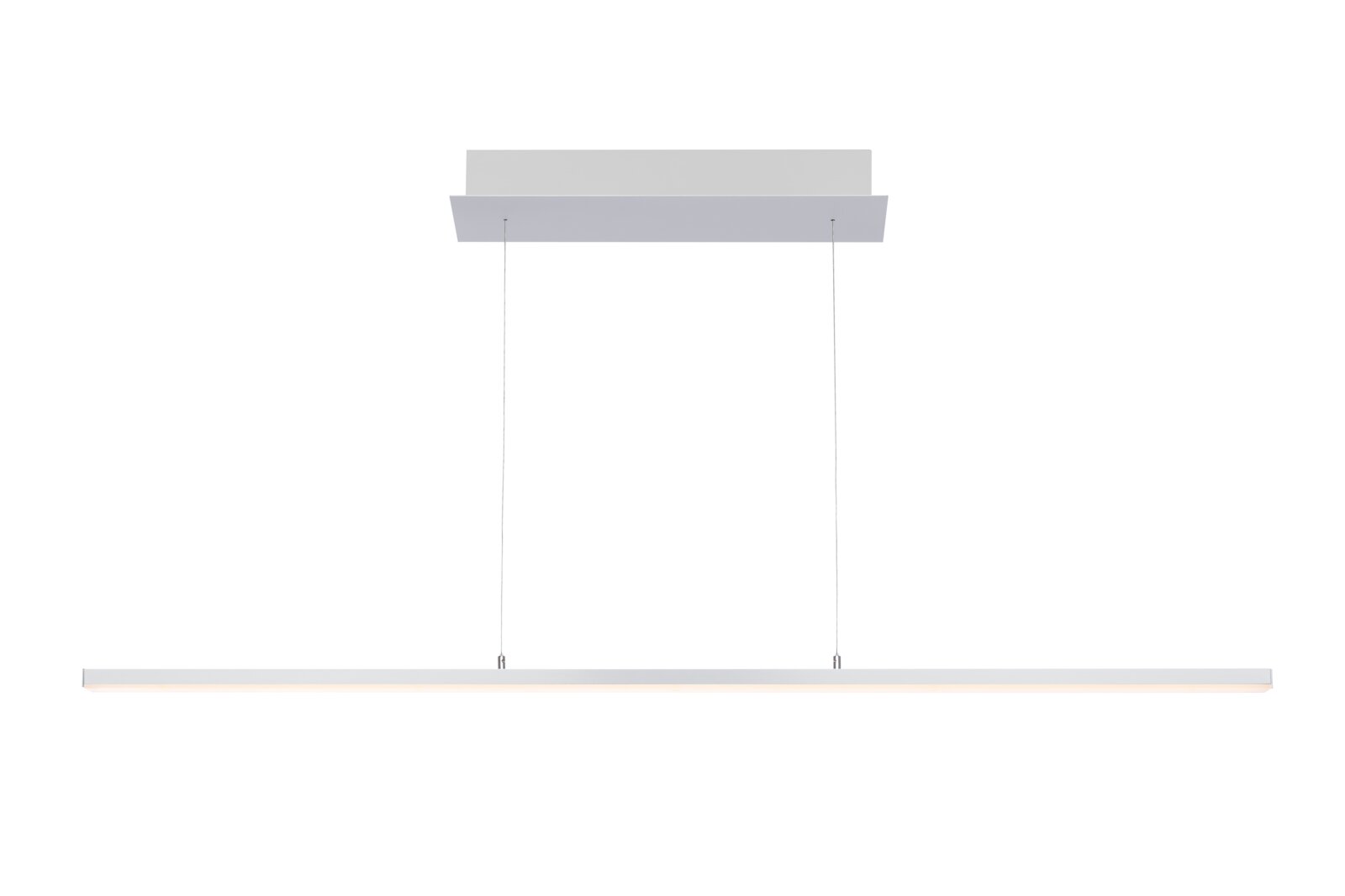 Moderne LED-hanglamp in minimalistisch design, zijaanzicht