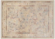 Orientteppich MYSTIC mit floralem Muster in Beige- und Rottönen, Draufsicht
