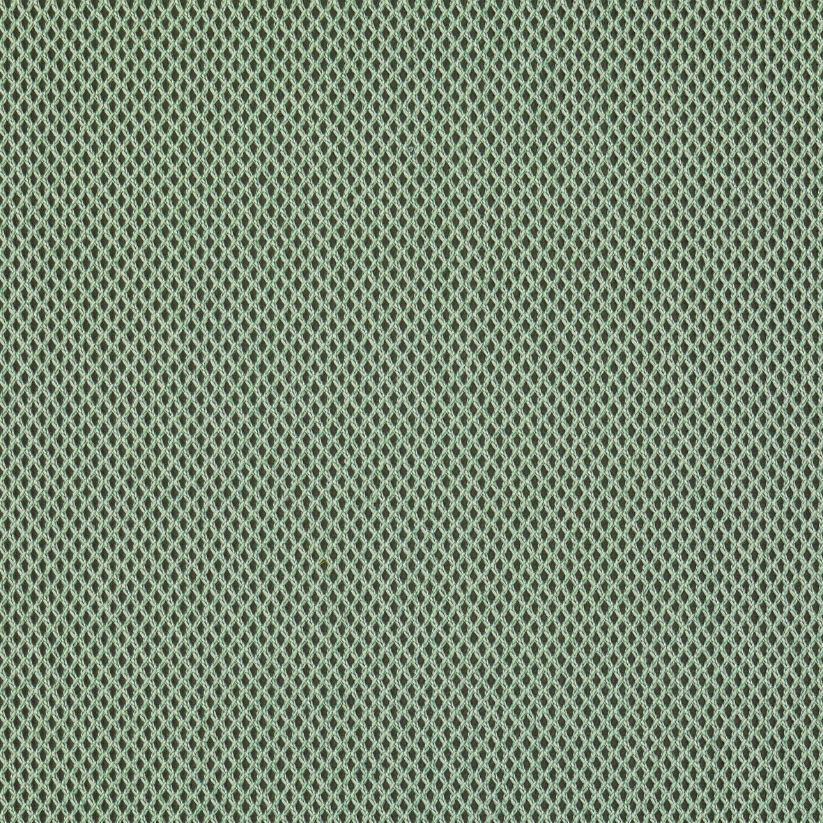 Nahaufnahme eines grünen, netzartigen Stoffmusters, das für den Sitzhocker Kids verwendet wird.