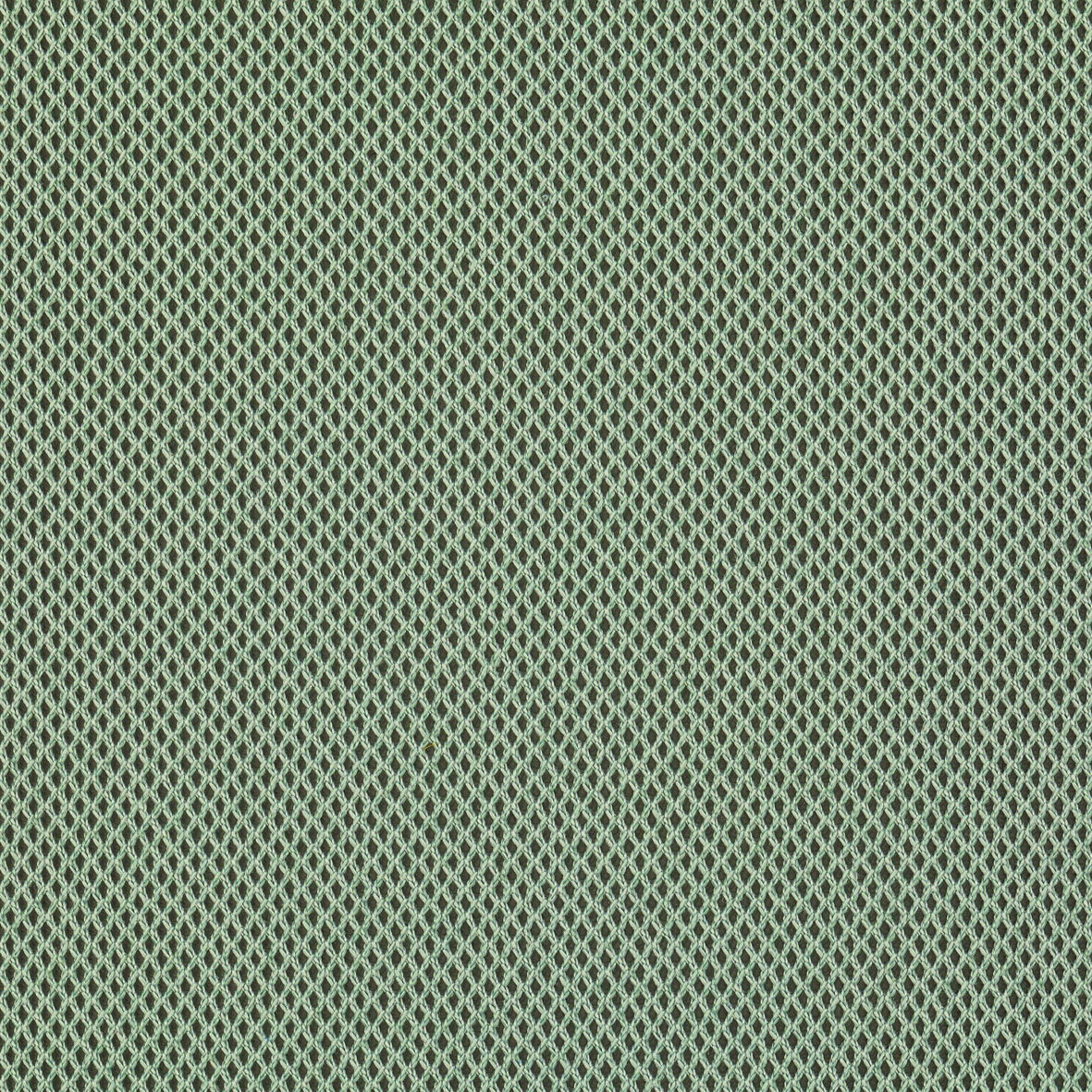 Nahaufnahme eines grünen, netzartigen Stoffmusters, das für den Sitzhocker Kids verwendet wird.