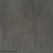 Graue HPL-Arbeitsplatte mit Betonoptik, Draufsicht