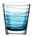 Leonardo Trinkglas VARIO Blaues Trinkglas Vario von Leonardo, 250ml, mit spiralförmigem Design, seitliche Perspektive