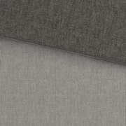 Bettwäsche 155x220cm mit grauem Stoff und feinen Streifen, Draufsicht