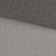 Bettwäsche 155x220cm mit grauem Stoff und feinen Streifen, Draufsicht