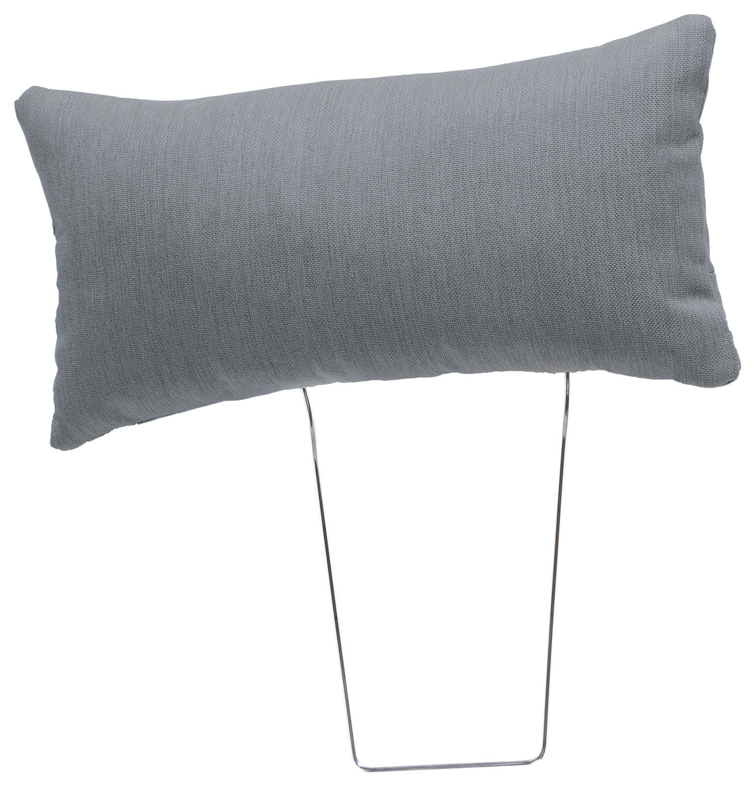 Ti´me Kopfstütze ANABELLE Graue Kopfstütze mit Metallgestell, seitliche Perspektive