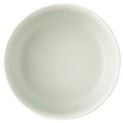 Obenansicht einer weißen Müslischale mit einem Durchmesser von 15 cm