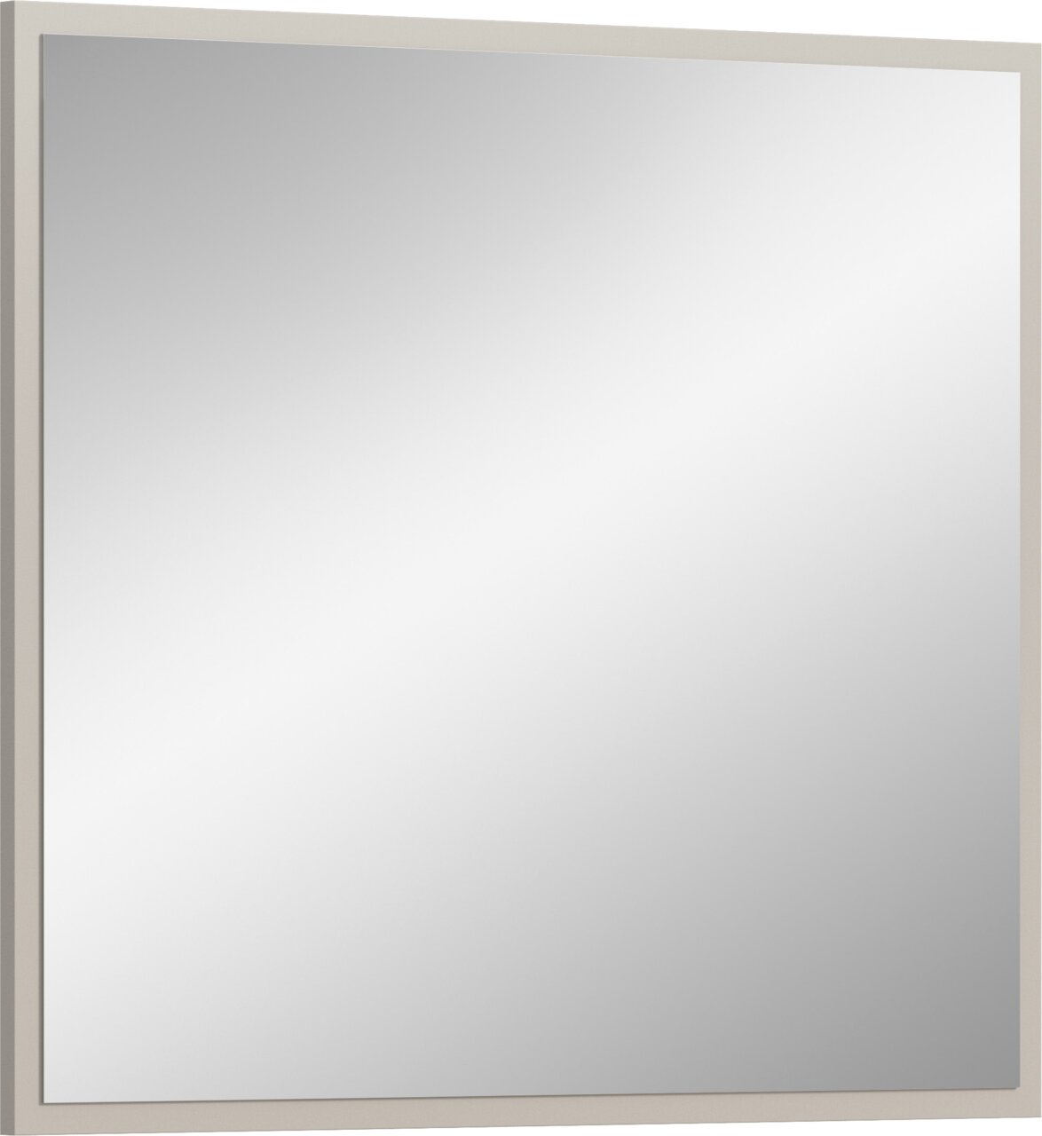 MID.YOU Spiegel SLIDE Moderner quadratischer Spiegel mit schmalem Rahmen, seitliche Perspektive