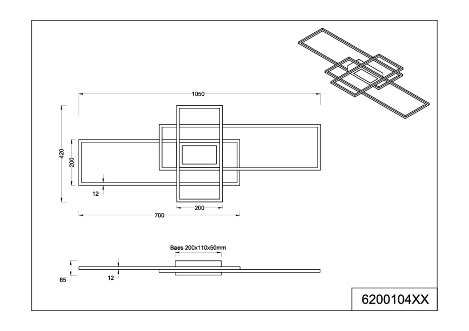 Novel LED-Deckenleuchte