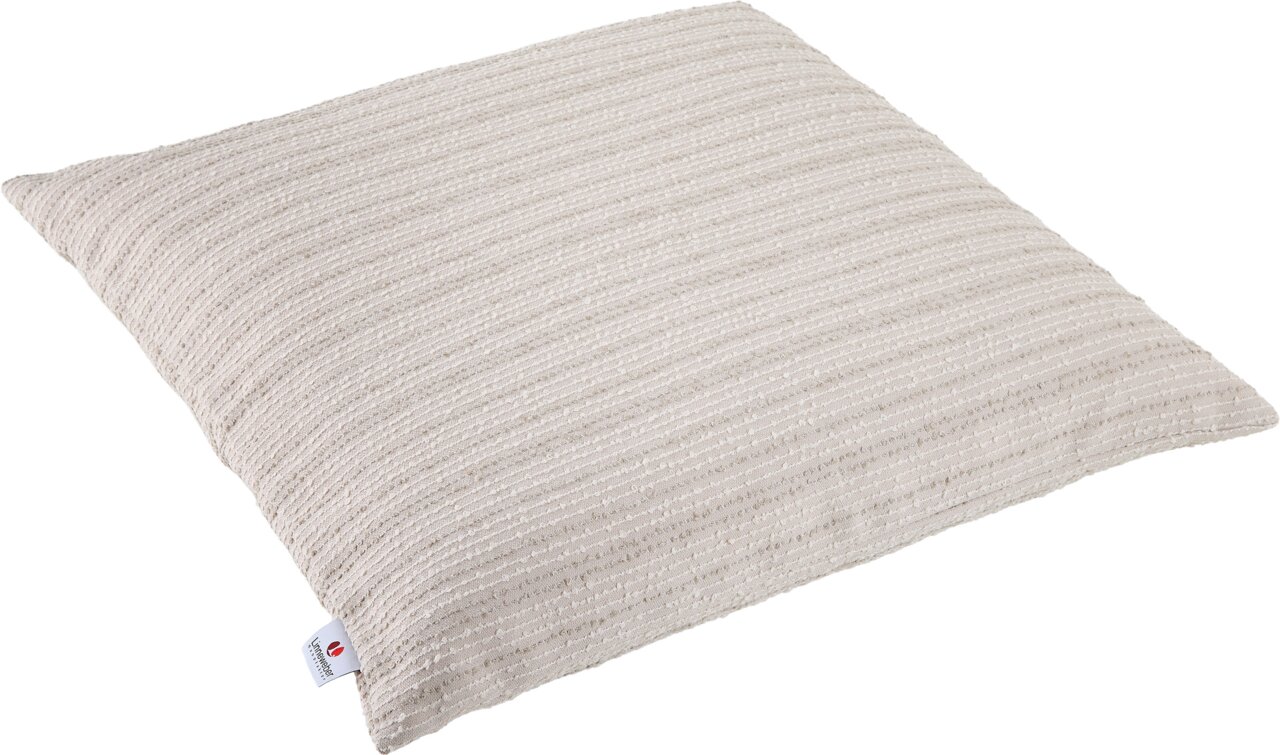 Linneweber Outdoor Kissen COMFORT Beiges Outdoor-Kissen 45x45cm mit strukturierter Oberfläche, seitliche Perspektive