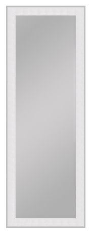 Rechteckiger Spiegel mit weißem Rahmen, ca. 50x140 cm, Frontalansicht