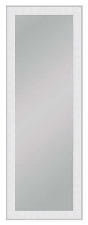 Rechteckiger Spiegel mit weißem Rahmen, ca. 50x140 cm, Frontalansicht