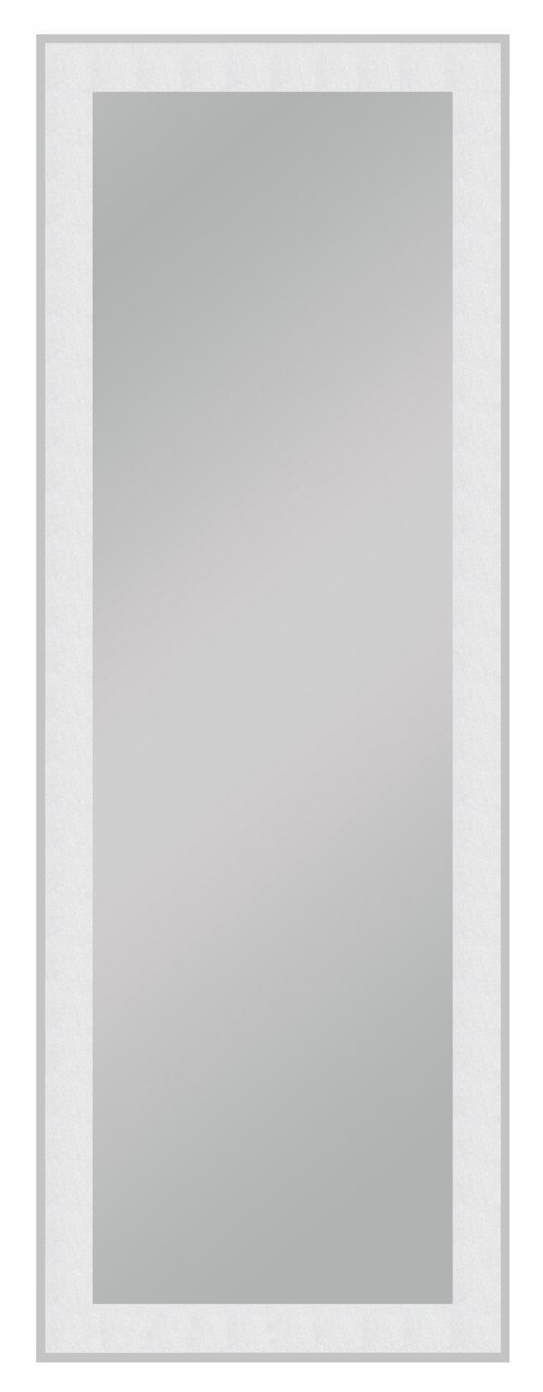 Rechteckiger Spiegel mit weißem Rahmen, ca. 50x140 cm, Frontalansicht