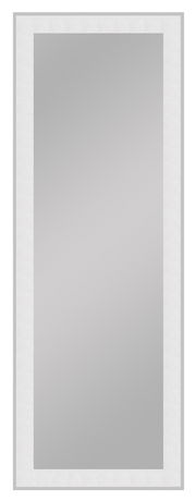 Rechteckiger Spiegel mit weißem Rahmen, ca. 50x140 cm, Frontalansicht