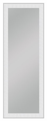 Rechteckiger Spiegel mit weißem Rahmen, ca. 50x140 cm, Frontalansicht