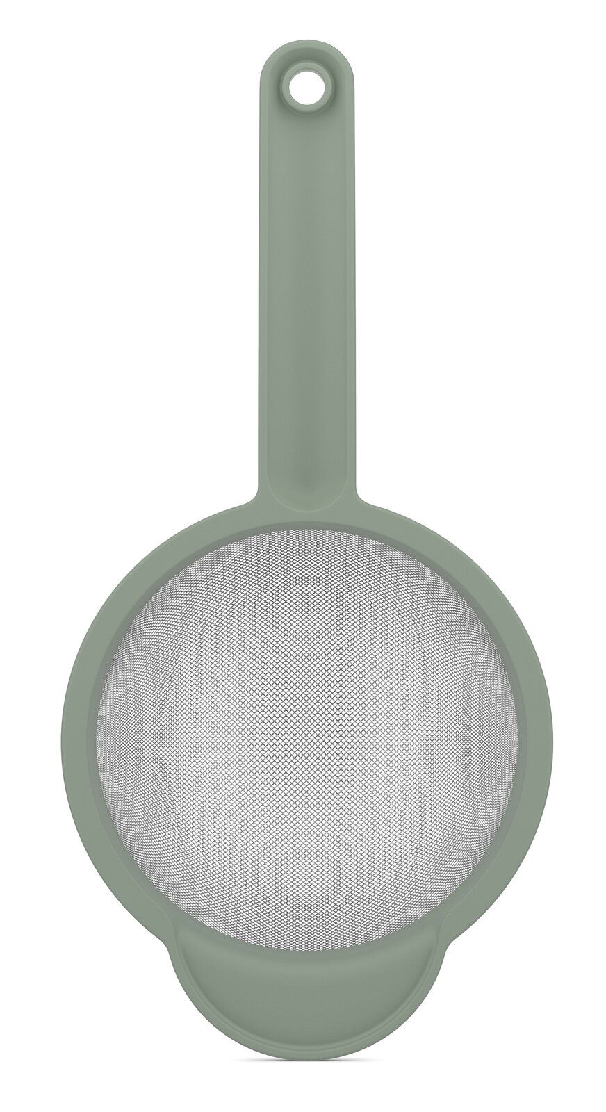 Mepal Sieb CHEF IT Grünes Küchensieb mit langem Griff, Draufsicht