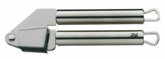 Knoblauchpresse PROFI PLUS aus Edelstahl, seitliche Ansicht