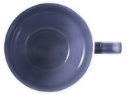 Draufsicht auf eine dunkelblaue Kaffeeobertasse mit Henkel, 0,26 l