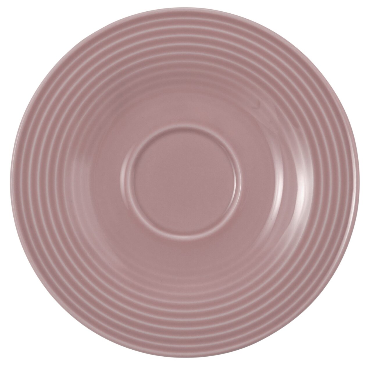 Kleine Kombi-Untertasse, 13,5 cm, in Rosa, von oben betrachtet