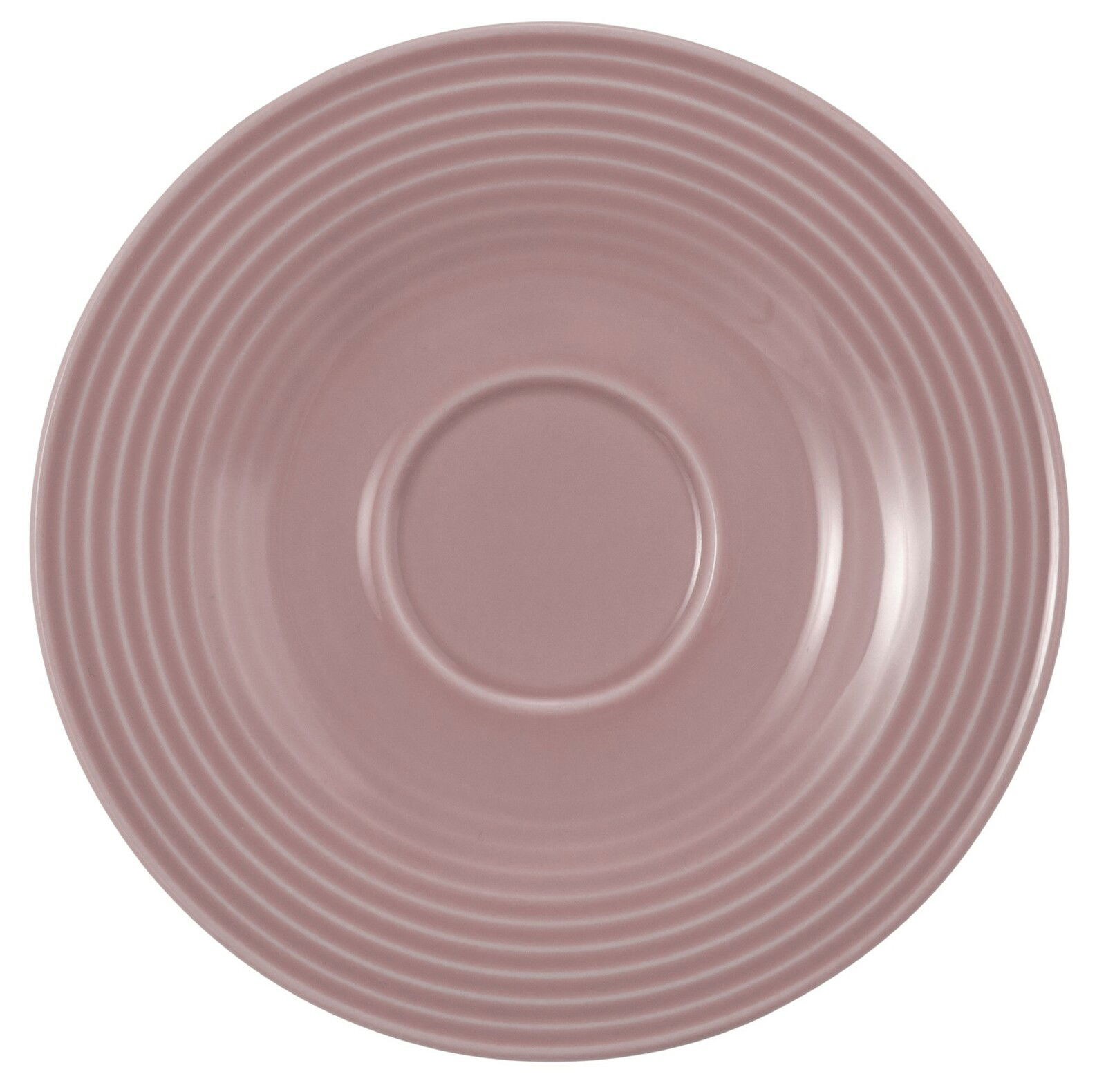 Kleine Kombi-Untertasse, 13,5 cm, in Rosa, von oben betrachtet