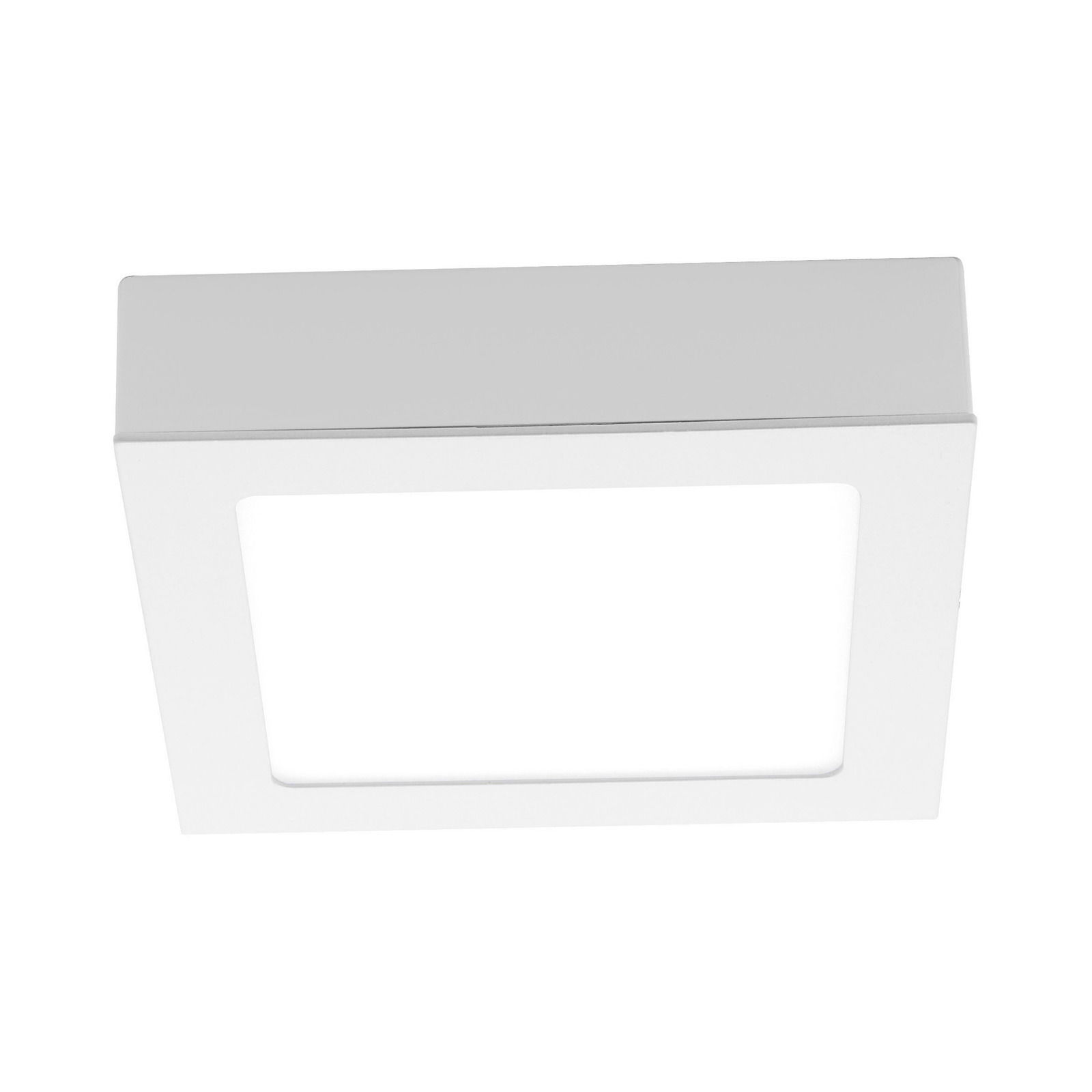Quadratische Einbau-/Aufbauleuchte OSKAR in Weiß, Ansicht von unten