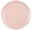 Runder Speiseteller 27,5 cm in zartem Rosa mit geriffeltem Rand, Vogelperspektive