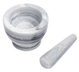 Mörser & Stößel-Set aus Marmor, Ansicht von oben