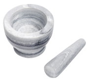 Mörser & Stößel-Set aus Marmor, Ansicht von oben