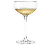 Elegante Sektschale Cheers mit Sekt gefüllt, seitliche Ansicht