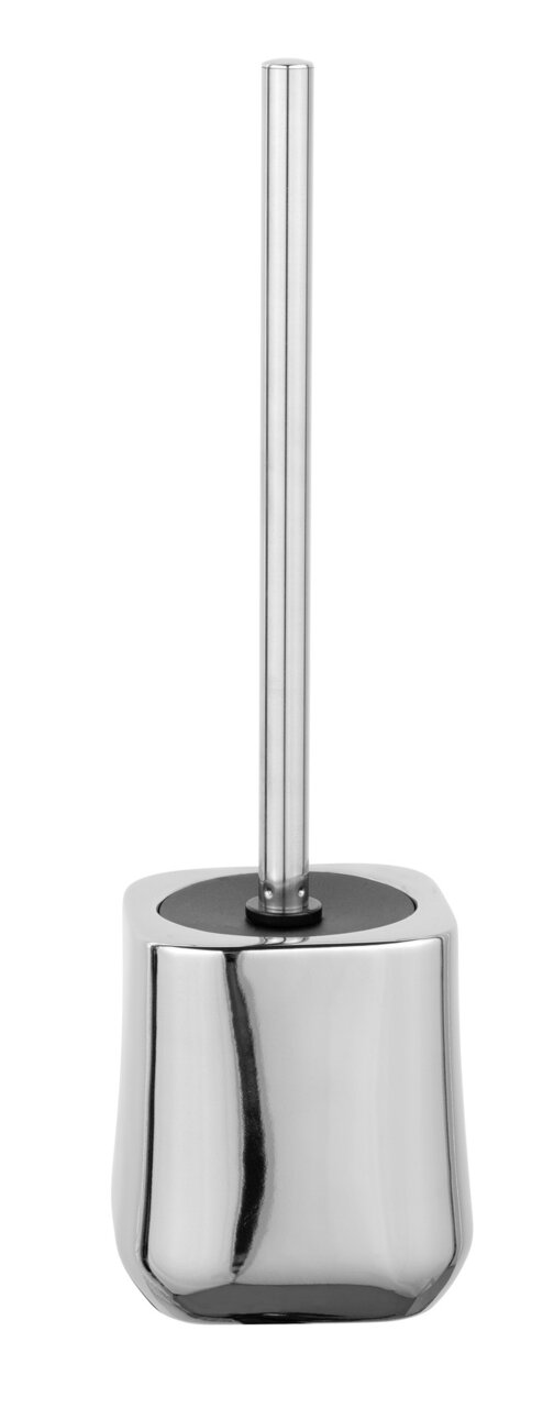 Schöner Wohnen WC-Garnitur ADINE Keramik WC-Garnitur Adine in Chromoptik, frontal abgebildet.