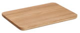 Schneidebrett aus Eiche, rechteckig, 35x25cm, in seitlicher Perspektive