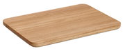 Schneidebrett aus Eiche, rechteckig, 35x25cm, in seitlicher Perspektive
