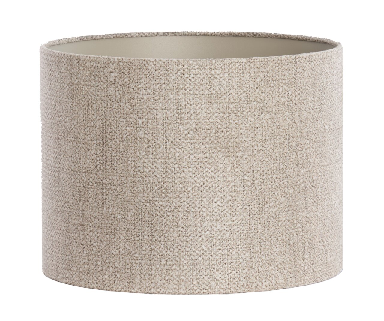 Light&Living Lampenschirm BRANDY Zylindrischer Lampenschirm aus beigem Stoff, seitliche Perspektive