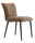 Light&Living Stuhl VADENI Moderner brauner Stuhl mit gepolsterter Sitzfläche und Rückenlehne, seitliche Perspektive