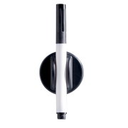 Magnetischer Stifthalter mit schwarzem und weißem Stift, Ansicht von vorne