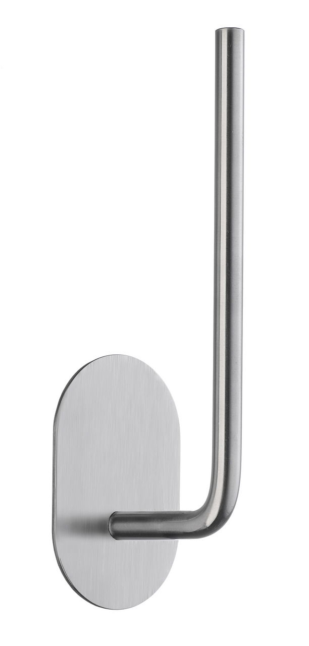 Reservepapierhalter aus Edelstahl, seitliche Perspektive