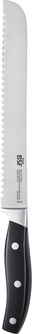 BSF Brotmesser DAYTONA Brotmesser mit Wellenschliff und schwarzem Griff, seitliche Ansicht