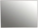 Großer rechteckiger XL-Spiegel mit schmalem Rahmen, frontal fotografiert.