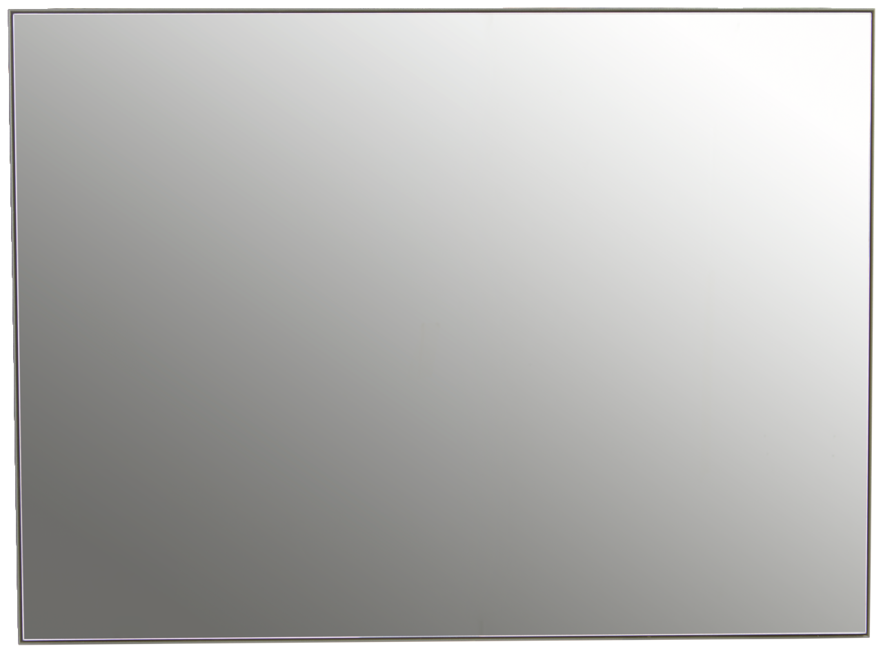Großer rechteckiger XL-Spiegel mit schmalem Rahmen, frontal fotografiert.