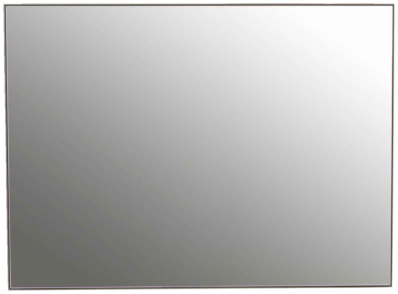 Großer rechteckiger XL-Spiegel mit schmalem Rahmen, frontal fotografiert.