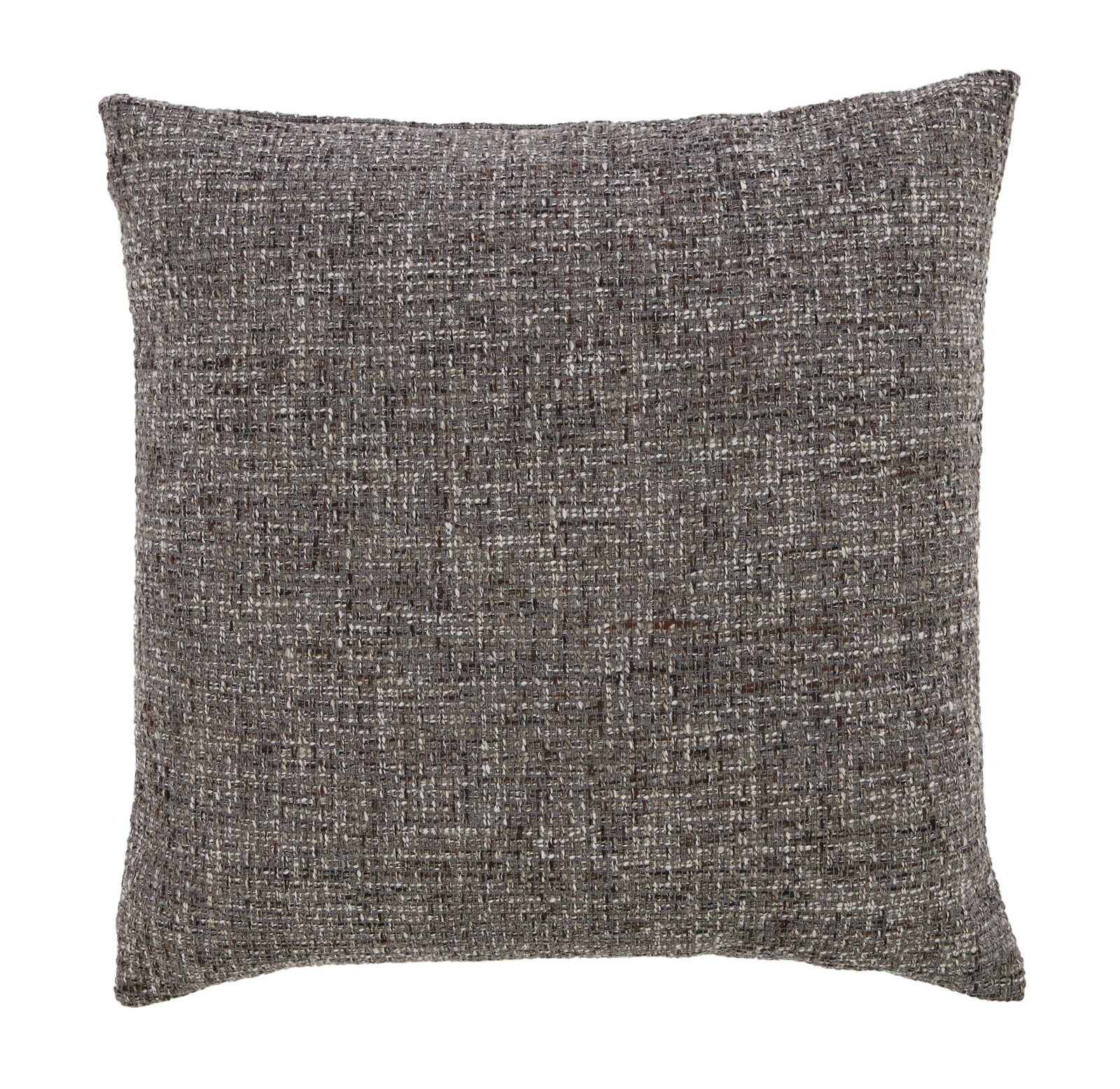 Graues Kissen mit strukturierter Oberfläche, Frontalansicht