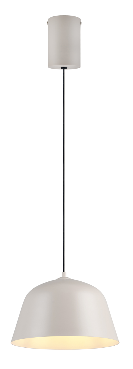 Reality Leuchten Hängeleuchte TOVA Moderne Hängeleuchte in Weiß, seitliche Perspektive