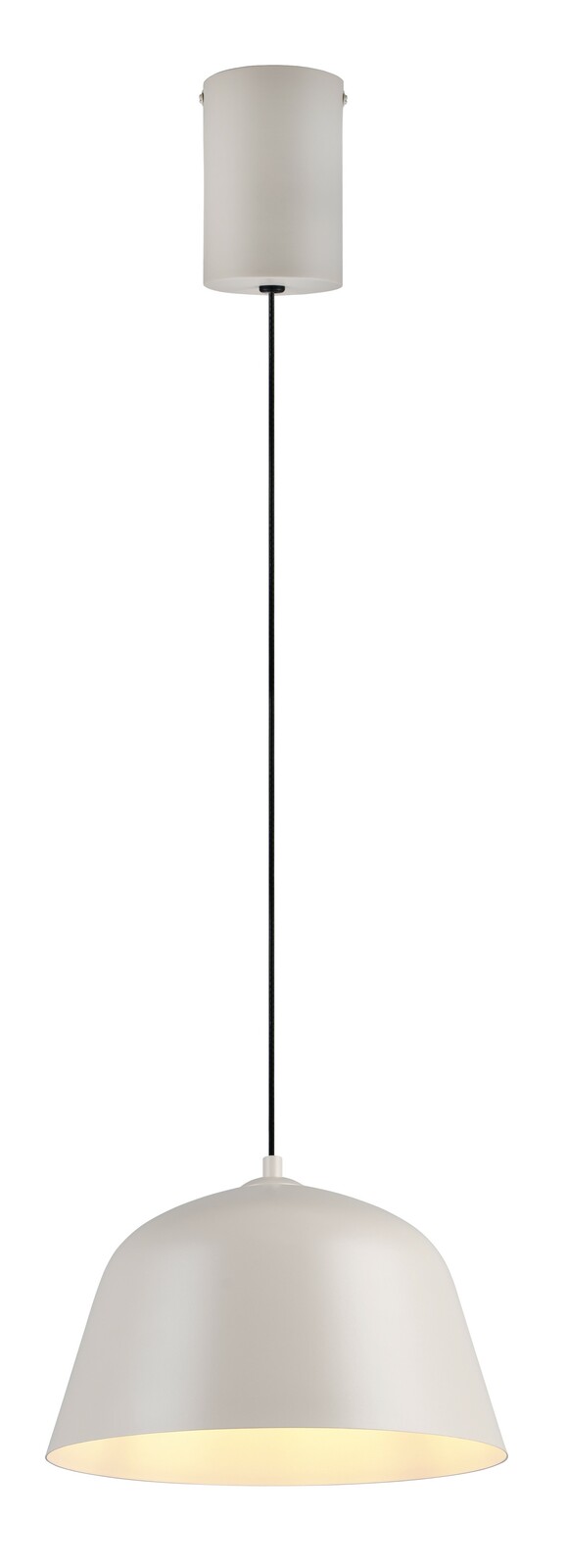 Reality Leuchten Hängeleuchte TOVA Moderne Hängeleuchte in Weiß, seitliche Perspektive