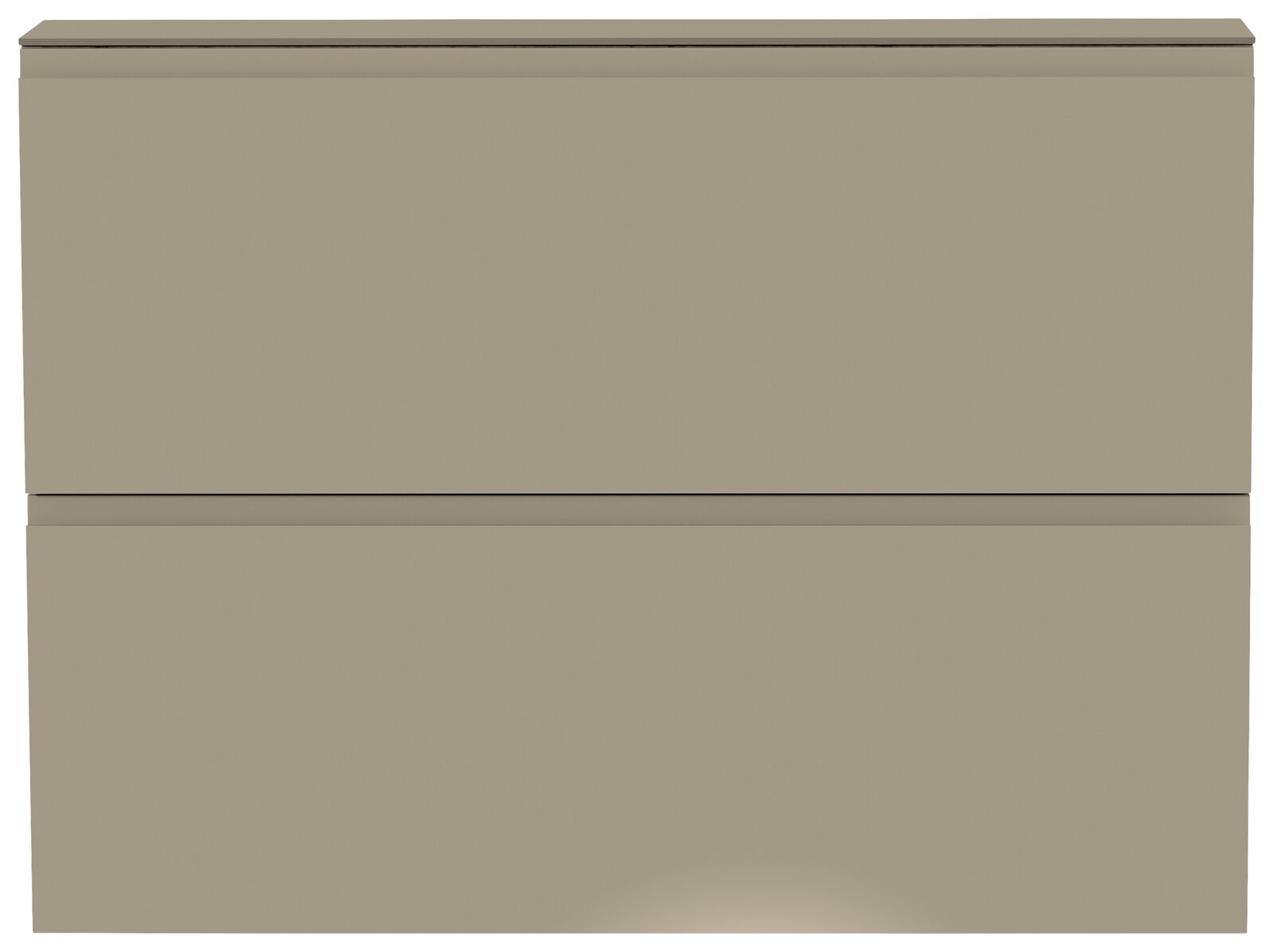 Hängeschuhschrank 2K-T22 in beige, frontale Ansicht